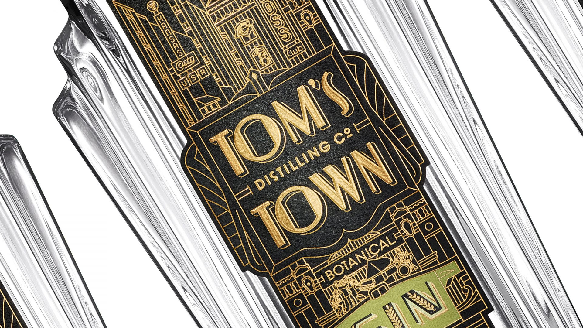 Tom's Town Distilling Co: Spirits Branding Bottle Package