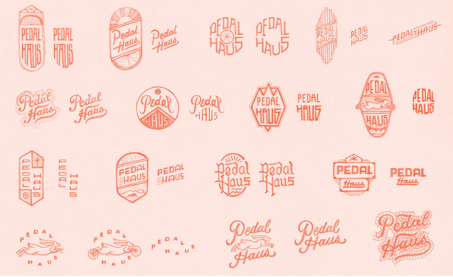 PEDAL HAUS RESTAURANT BRANDING