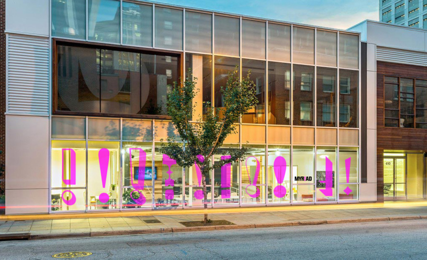 MYRIAD PRODUCTIONS OUTSIDE VIEW - Services Branding