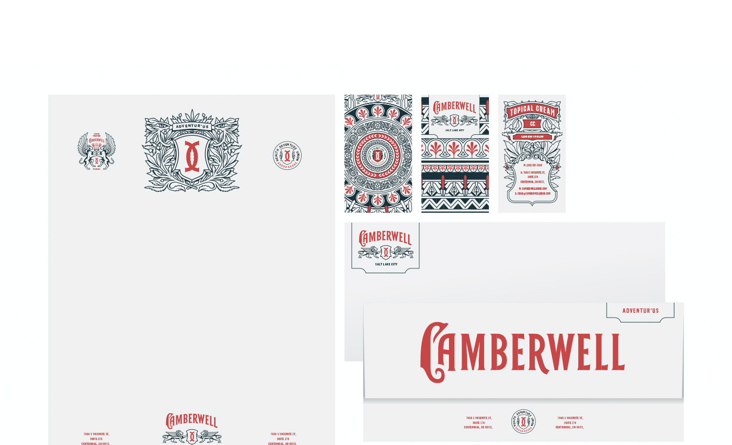 Camberwell Cannabis Branding Logos in Sections
