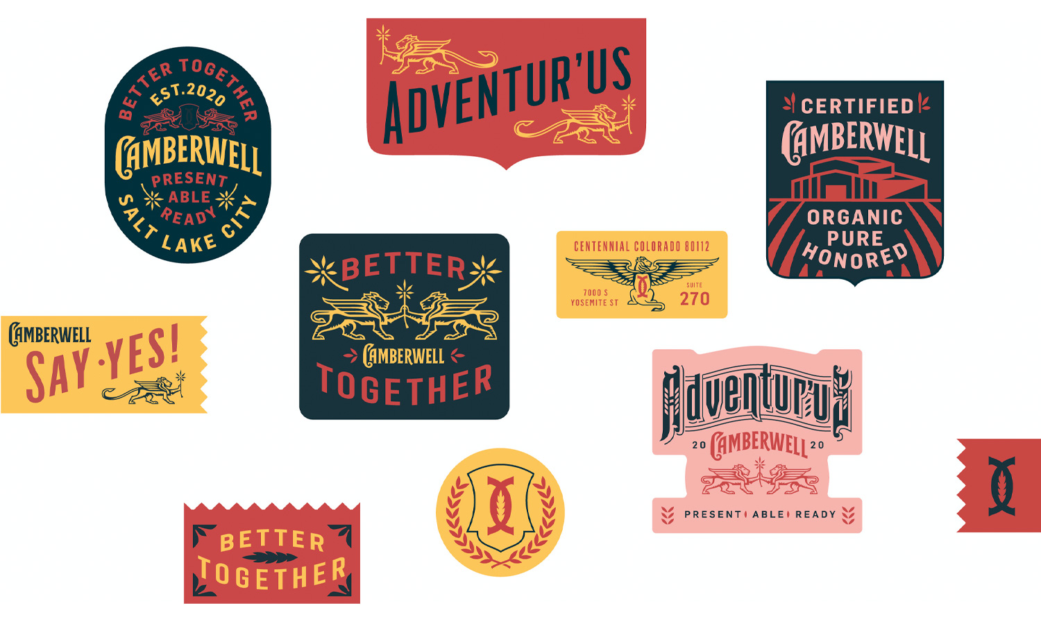 KCS Camberwell Cannabis Branding Logo in different color