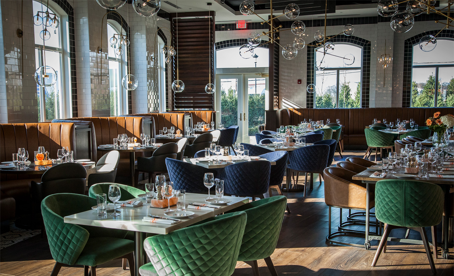 Chateau Grande Restaurant Branding interior design view