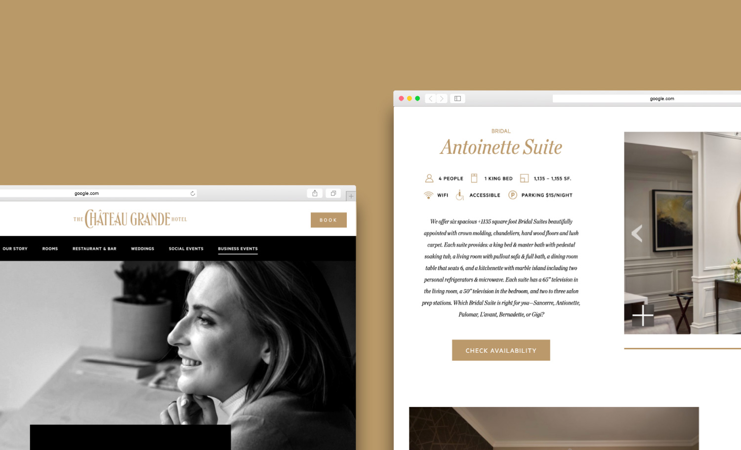 Chateau Grande Interactive Website Design