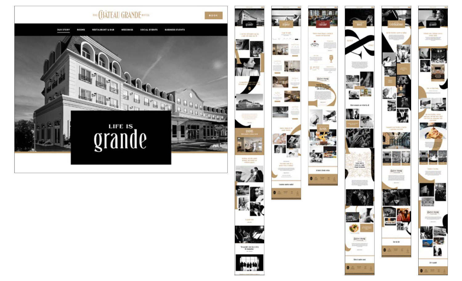 Chateau Grande Interactive Web Overview